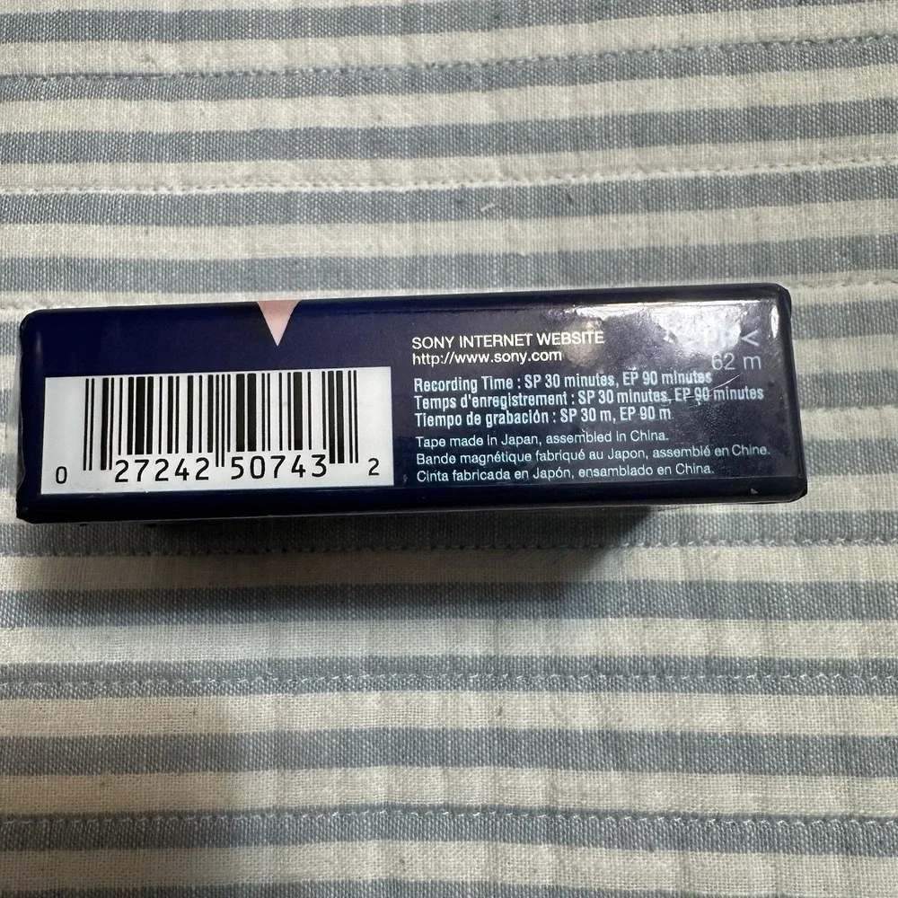 Sony VHS-C 30 Minute Premium Grade New Sealed‎